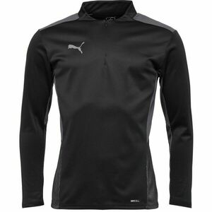 Puma TEAMCUP 1/4 ZIP TOP Hanorac de trening bărbați, negru, mărime imagine