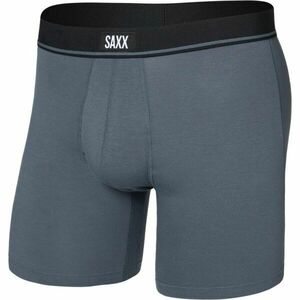 SAXX ESSENTIAL COTTON BOXER BRIEF FLY Lenjerie intimă bărbați, gri, mărime imagine