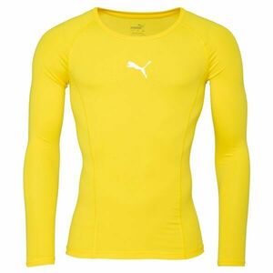 Puma LIGA BASELAYER TEE LS Tricou funcțional bărbați, galben, mărime XXL imagine