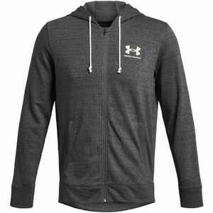 Under Armour RIVAL TERRY LC FZ Hanorac pentru bărbați, gri, mărime XXXL imagine