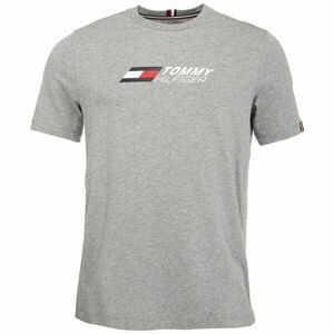 Tommy Hilfiger ESSENTIALS BIG LOGO S/S TEE Tricou bărbați, gri, mărime imagine