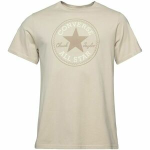 Converse STANDARD FIT CENTER FRONT CHUCK PATCH CORE TEE Tricou bărbați, bej, mărime imagine
