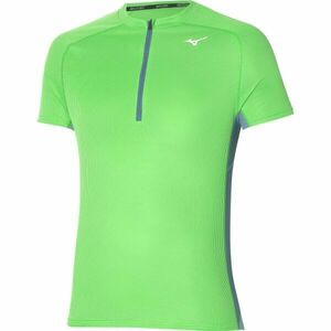 Mizuno TRAIL DRYAEROFLOW HZ TEE Tricou alergare bărbați, verde deschis, mărime imagine