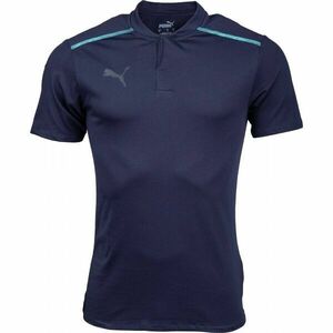 Puma TEAMCUP CASUALS POLO Tricou polo de bărbați, albastru închis, mărime imagine