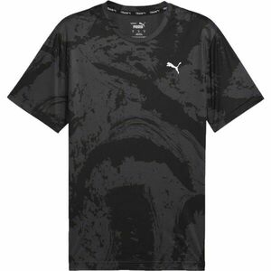 Puma TRAIN ALL DAY AOP TEE Tricou sport bărbați, negru, mărime XXL imagine