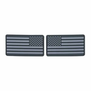 Helikon-Tex Panglica cu drapel mare SUA (set - 2 buc.) - PVC - Gri imagine