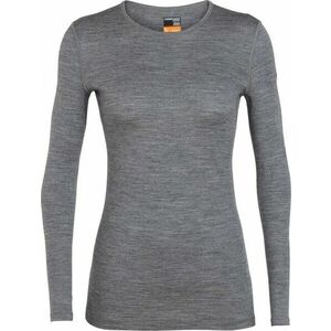 Tricou termic cu mânecă lungă pentru femei Icebreaker 200 Oasis, gri imagine