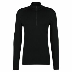 Tricou termic cu fermoar Icebreaker 260 Tech pentru bărbați, negru imagine
