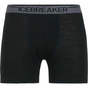 Icebreaker Boxer pentru bărbați cu deschidere Anatomica, negru imagine