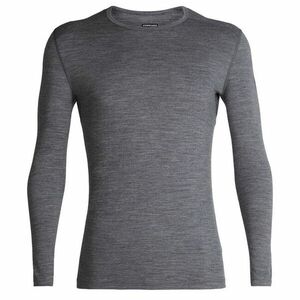 Icebreaker Tricou termic cu mânecă lungă pentru bărbați 200 Oasis, gri imagine