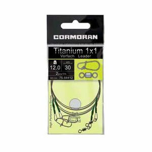 Struna Titanium 1x1/ 20cm / 8kg / 2buc/plic Cormoran imagine