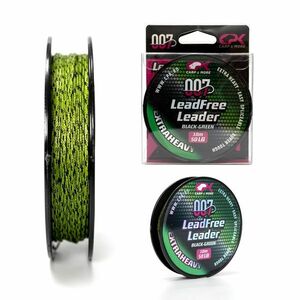 Fir Textil CPK Lead Free Leader, 50lbs, 10m (Varianta: Black Green) imagine