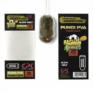 Pungi PVA CPK Bagman Premium Competition, Slow Melt, 25buc (Varianta: 55/120mm) imagine