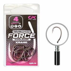 Carlige CPK Force Teflon Coated Krank, 10buc/plic (Marime Carlige: Nr. 4) imagine