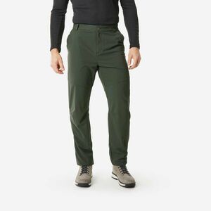 Pantalon Călduros Hidrofob Drumeție NH100 Kaki Bărbați imagine