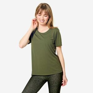 Tricou Fitness cardio Kaki Damă imagine
