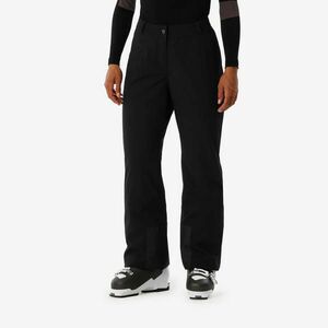 Pantalon călduros și confortabil schi și snowboard SKI 100 Negru Damă imagine