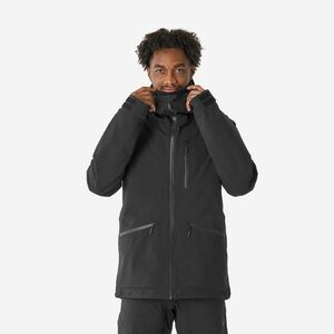 Geacă de schi și snowboard călduroasă și respirantă 500 AM Negru Bărbați imagine