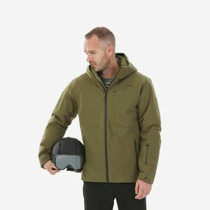 Geacă de schi și snowboard călduroasă și impermeabilă JKT 500 Kaki Bărbați imagine