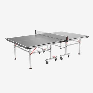 Masă de tenis masă pentru interior compactă cu filet inovator, TTT 130.2 Negru imagine