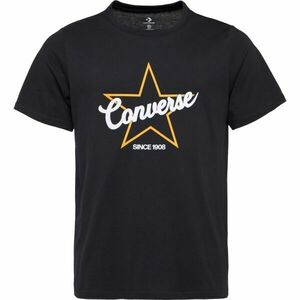 Converse CLASSIC LEFT CHEST SS TEE Tricou bărbați, negru, mărime imagine