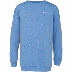 Nike NSW CLUB FLC OVRSZD CRW LOGO Hanorac de fete, albastru, mărime imagine