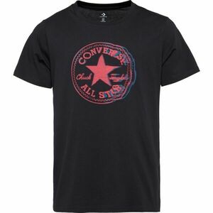 Converse STANDARD FIT CENTER FRONT CHUCK PATCH CORE TEE Tricou unisex, negru, mărime imagine