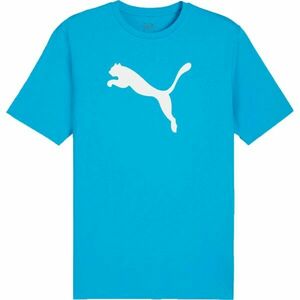 Puma TEAMRISE LOGO JERSEY Tricou de bărbați, turcoaz, mărime imagine