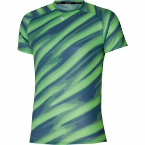 Mizuno DRYAEROFLOW GRAPHIC TEE Tricou alergare bărbați, albastru închis, mărime imagine