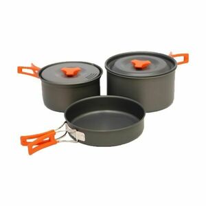 Vango HARD ANODISED 2 PERSON COOK KIT Set de veselă, gri închis, mărime imagine