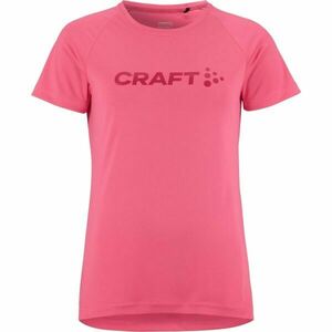 Craft CORE ESSENCE LOGO TEE W Tricou funcțional de damă, roz, mărime imagine
