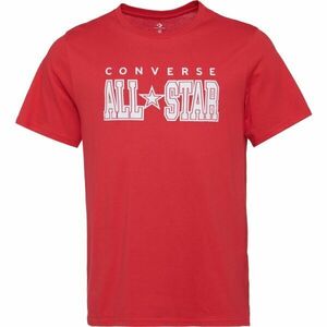 Converse STANDARD FIT CENTER FRONT CHUCK PATCH CORE TEE Tricou unisex, roșu, mărime imagine