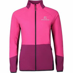 PROGRESS ERIKA HYBRID MIDLAYER Hanorac hibrid merino pentru femei, roz, mărime imagine