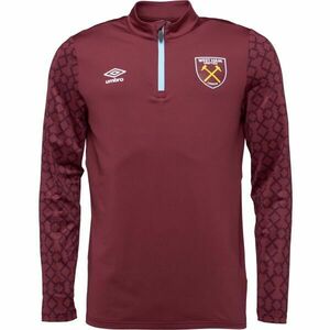 Umbro WEST HAM HOME PRE MATCH MIDLAYER TOP Hanorac sport pentru bărbați, vișiniu, mărime imagine