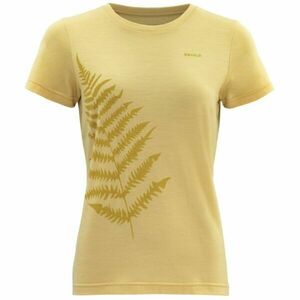 Devold BREGNE MERINO 150 TEE Tricou damă, galben, mărime imagine
