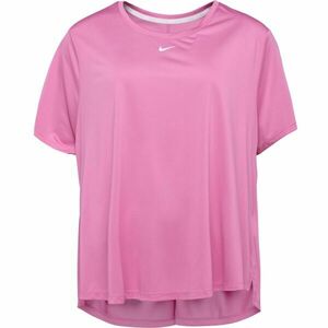 Nike ONE DF SS STD TOP PLUS W Tricou sport plus size damă, roz, mărime imagine