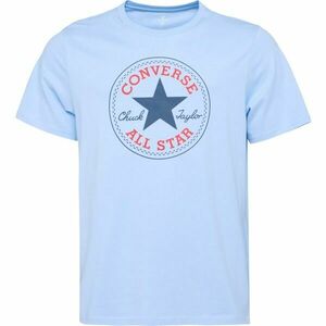 Converse STANDARD FIT CENTER FRONT CHUCK PATCH CORE TEE Tricou unisex, albastru deschis, mărime imagine