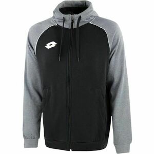 Lotto DELTA PLUS SWEAT FZ HD FL Hanorac pentru băieți, negru, mărime imagine