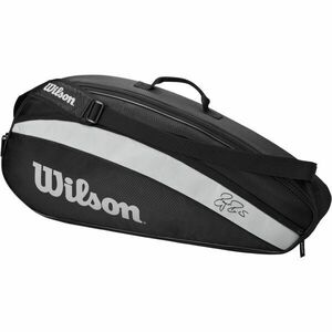 Wilson FEDERER TEAM 3 Geantă de tenis, negru, mărime imagine