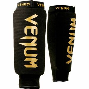 Venum KONTACT SHIN GUARDS Apărători tibie, negru, mărime imagine