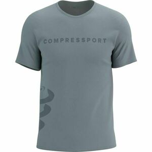 Compressport LOGO SS TSHIRT Tricou sport bărbați, gri, mărime imagine