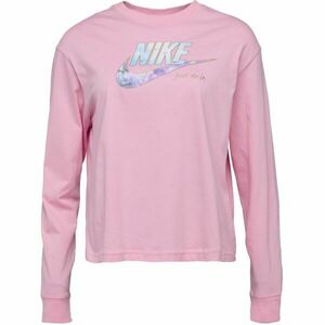 Nike NSW TEE OC 1 LS BOXY Tricou cu mânecă lungă femei, roz, mărime imagine