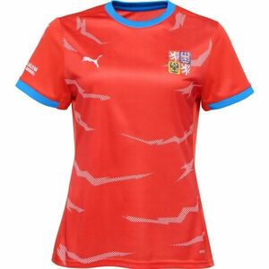 Puma CZECH HANDBALL JERSEY W HOME Tricou de handbal pentru femei, roșu, mărime imagine