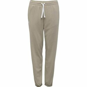Under Armour RIVAL TERRY Pantaloni trening damă, bej, mărime S imagine