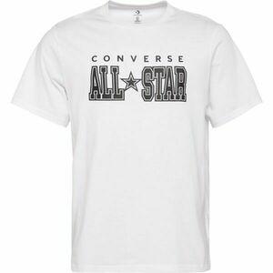 Converse STANDARD FIT CENTER FRONT CHUCK PATCH CORE TEE Tricou unisex, alb, mărime imagine