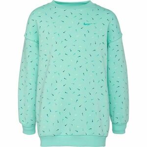 Nike NSW CLUB FLC OVRSZD CRW LOGO Hanorac de fete, verde deschis, mărime imagine