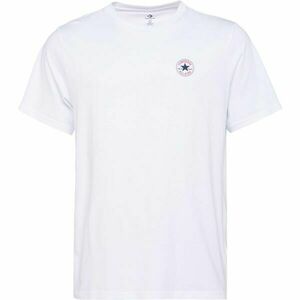 Converse CLASSIC LEFT CHEST SS TEE Tricou bărbați, alb, mărime imagine
