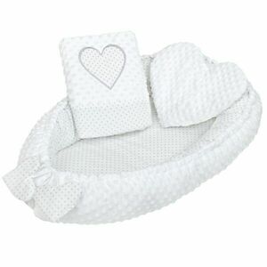 NEW BABY NEST MINKY Cuib, alb, mărime imagine