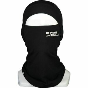 MONS ROYALE OLYMPUS BALACLAVA Cagulă unisex din lână Merino, negru, mărime imagine