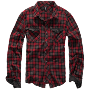 Brandit Cămașă cu mânecă lungă Duncan, roșu-maro imagine